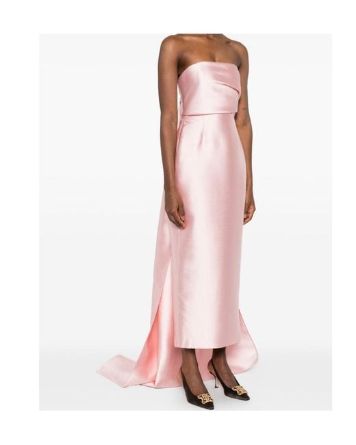 Solace London Pink Rina Maxi Dress