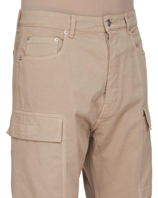 Rick Owens Natural Double Cargo Jeans for men