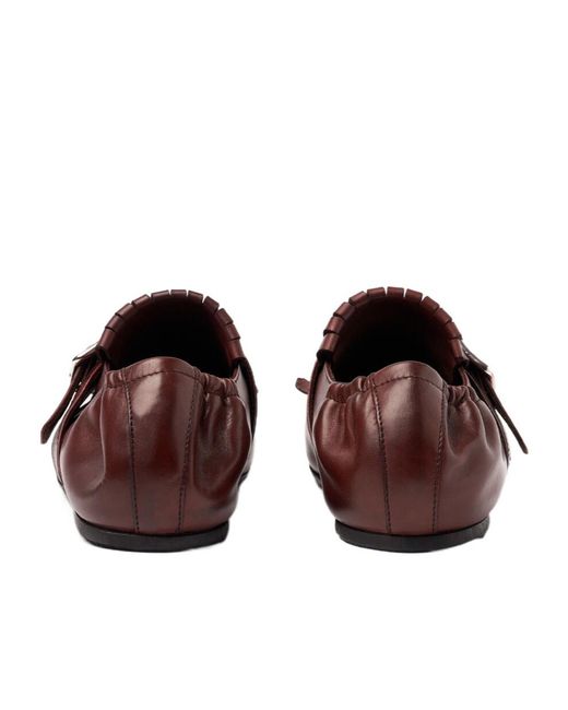 Scarosso Brown Round-Toe Loafers for men