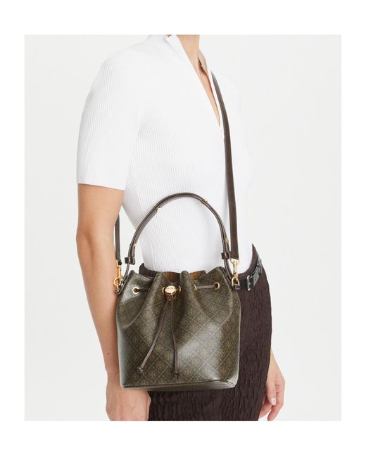 Tory Burch Multicolor T Monogram Bucket Bag