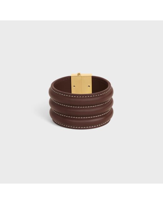 Céline Brown Les Cuirs Large Bracelet