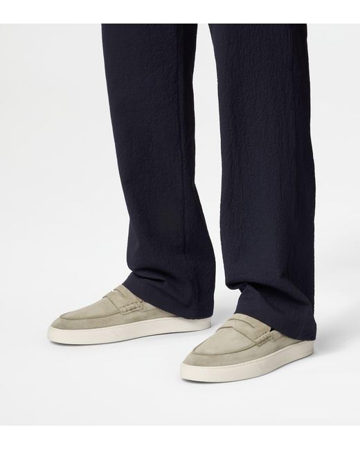 Tod's Gray Torba Slip-On Loafers for men