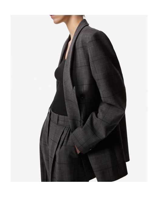 Coperni Black Double-Breasted Tailored Jacket