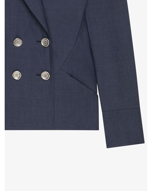 Givenchy Blue Button-Up Jacket