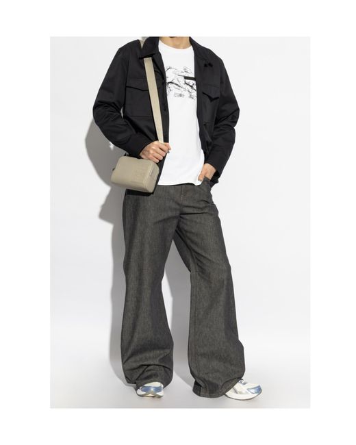 Courreges Black Long-Sleeved Shirt for men