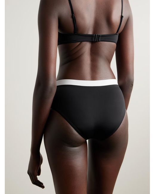 Staud Black Devon Bikini Swim Trunks