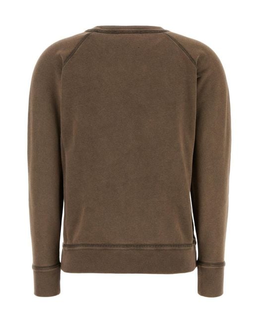 Isabel Marant Brown Isabel Marant Étoile Logo-Printed Crewneck Sweatshirt
