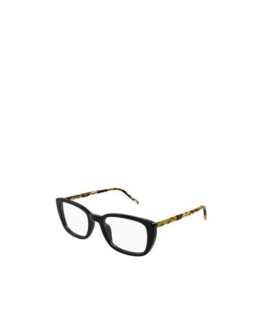Saint Laurent White Eyewear Square-Frame Glasses