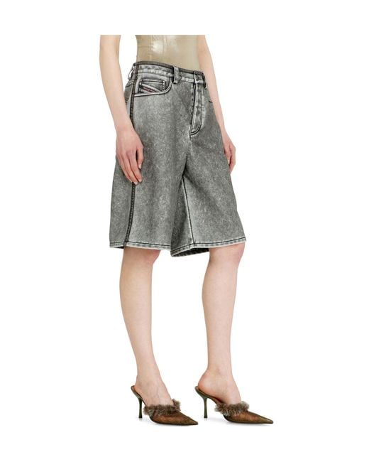DIESEL Gray Bermuda Shorts