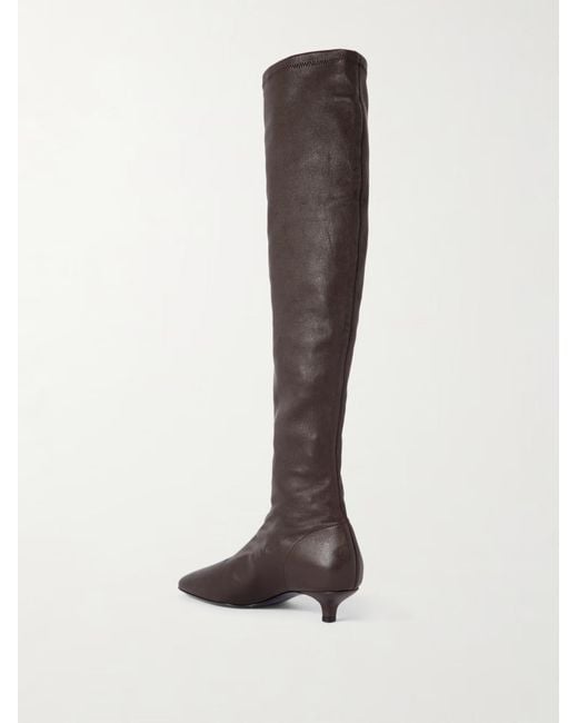 Totême Brown Nappa Knee-High Boots