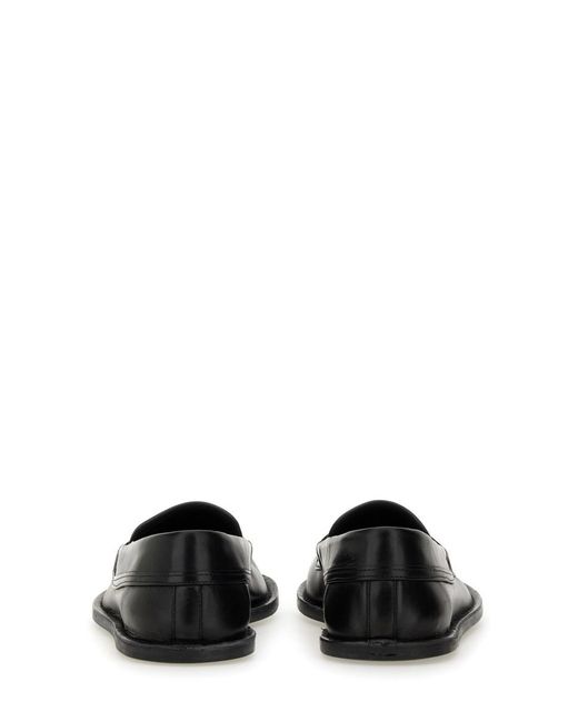 Moschino Black Round-Toe Slip-On Loafers for men