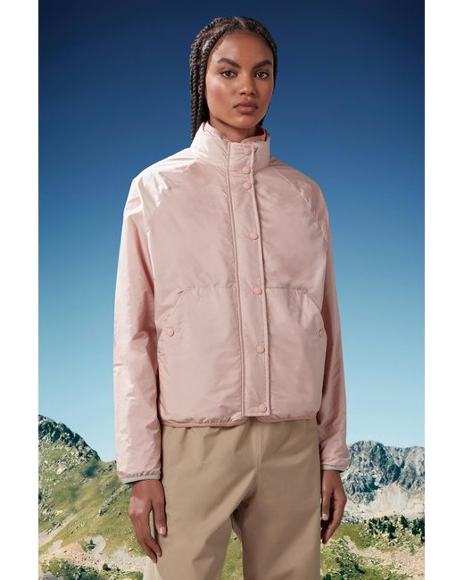 Moncler Orange Grenoble Maglia Fleece High-Neck Reversible Jacket