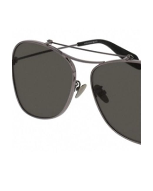 McQueen Black Aviator Sunglasses