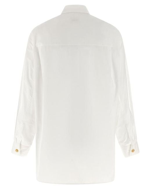 Khaite White Single-Breasted Shirt