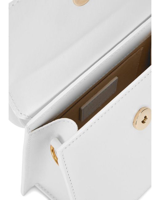 Jacquemus White Le Chiquito Moyen Leather Shoulder Bag