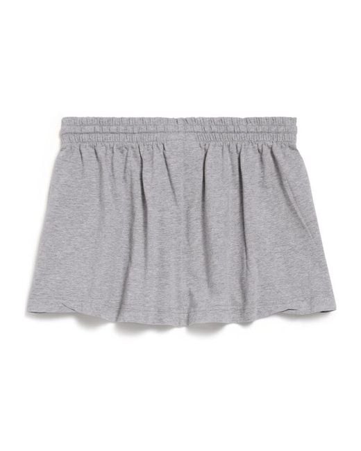 Balenciaga Gray Laurel Classic Football Mini Skirt
