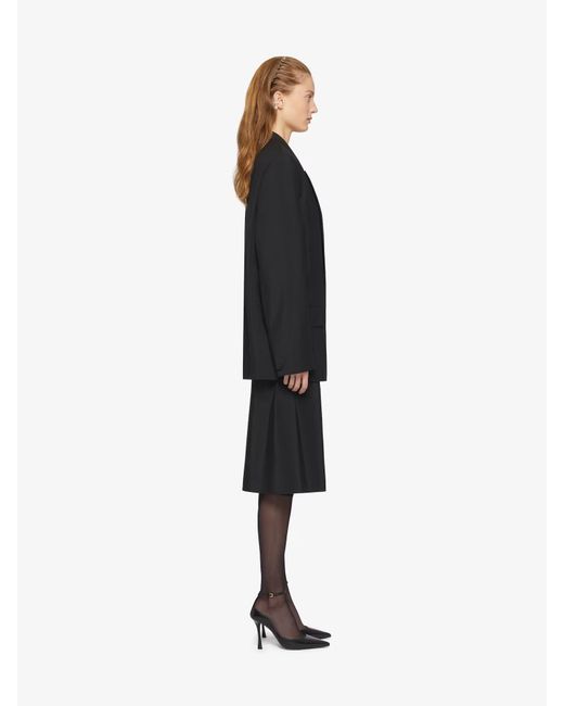 Givenchy Black Oversized Double-Breasted Jacket