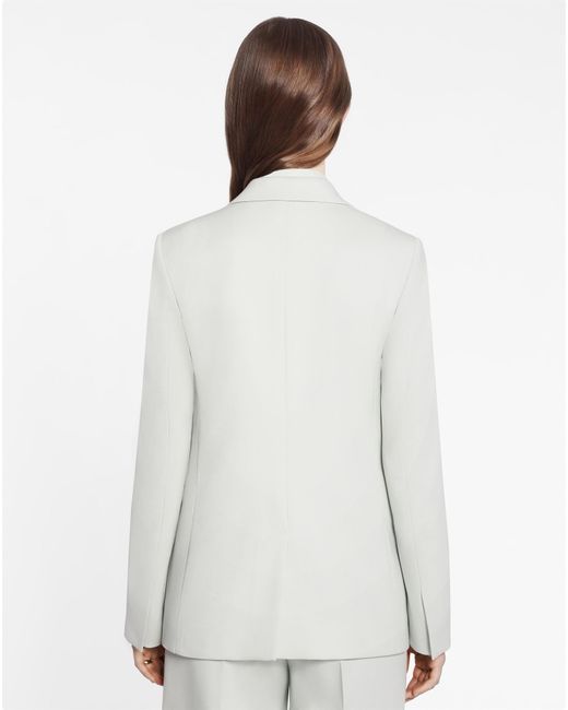 Lanvin Gray Single-Breasted Long-Sleeved Blazer