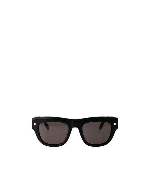 McQueen Black Eyewear Square Frame Sunglasses for men