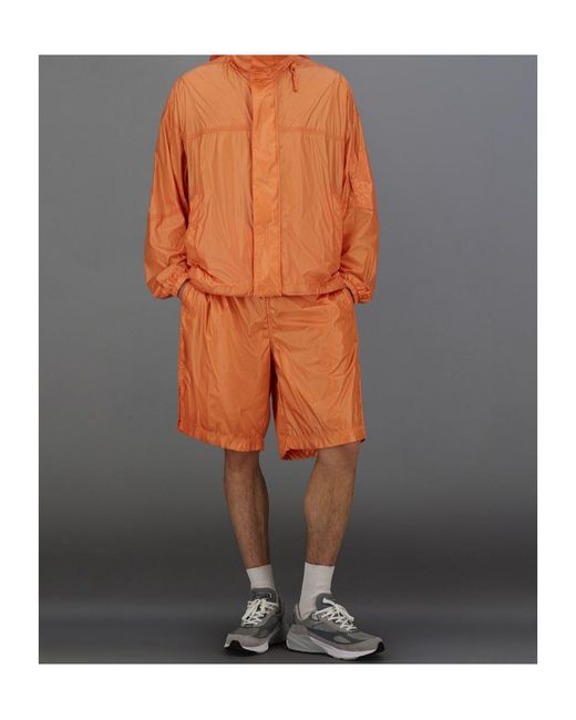 Herno Orange Laminar Shiny Nylon Bermuda Shorts for men