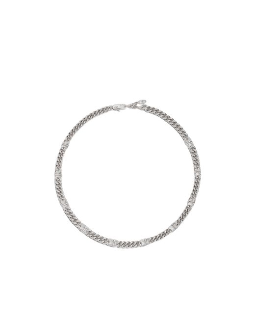 Dior Metallic Cd Icon Thin Chain Link Necklace for men