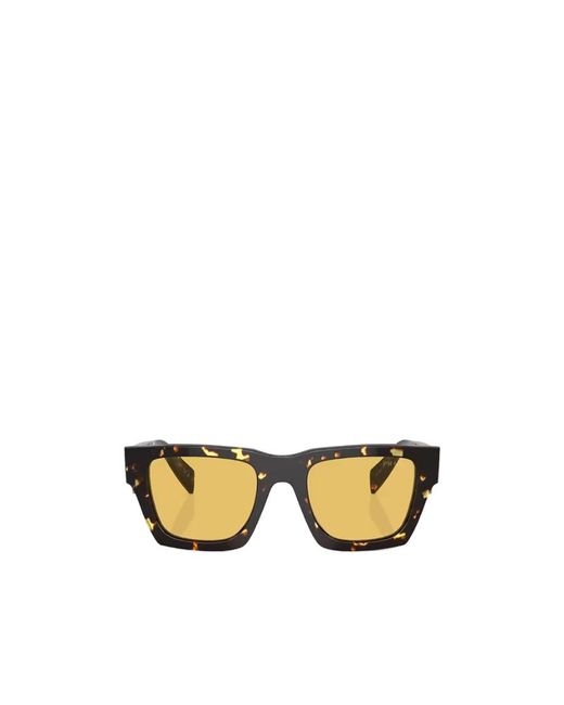 Prada Metallic Eyewear Square Frame Sunglasses for men