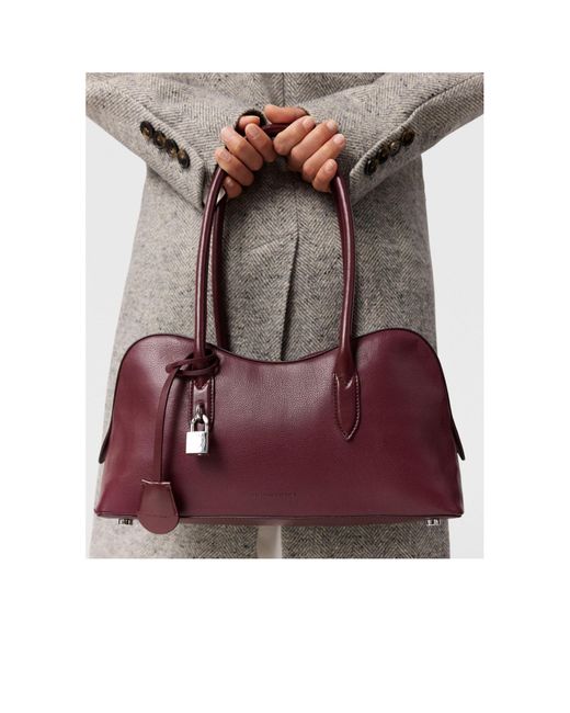 Stella McCartney Purple Stella Ryder Lock Plaque Shoulder Bag