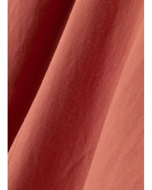 Brunello Cucinelli Red V-Neck Sleeveless Dress