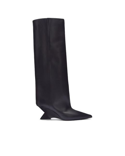 The Attico Blue The Cheope Tube Boots