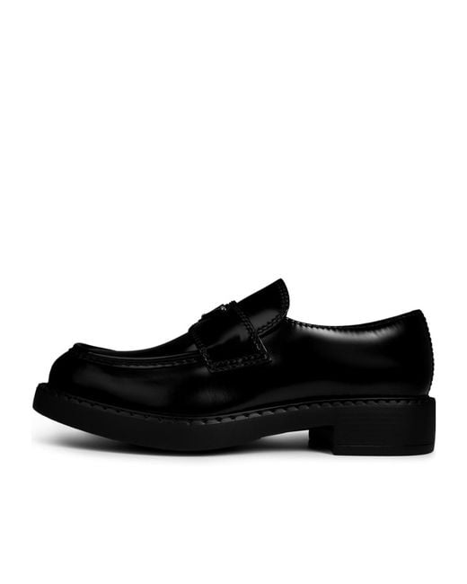 Prada Black Logo Loafers for men