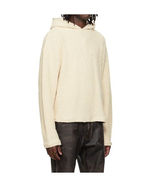 424 Natural Drop-Shoulder Hoodie for men