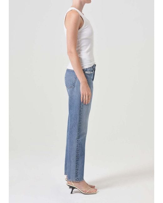 Agolde Blue Parker Straight-Leg Jeans