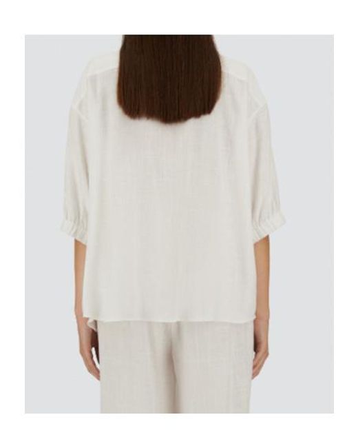Herno White Shirt With Cutout Details