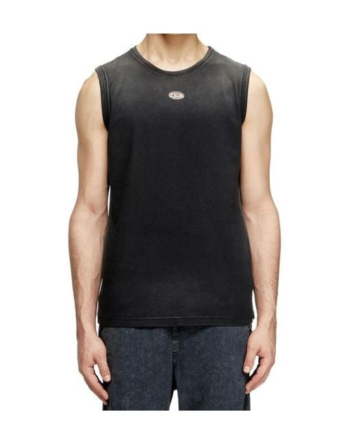 DIESEL Black Top Top for men