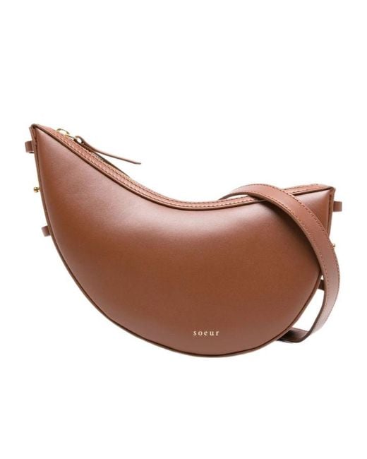 Soeur Brown Small Wino Leather Shoulder Bag