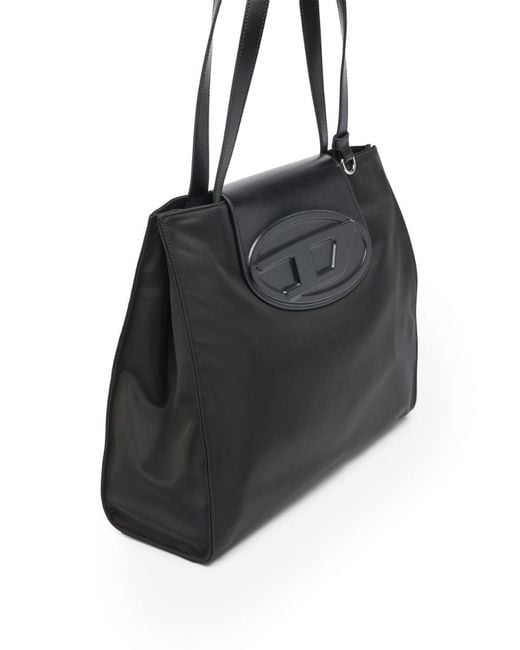 DIESEL Black Logo Plaque Top Handle Bag