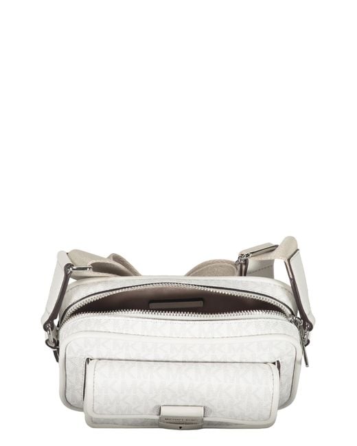 Michael Kors Natural Monogram Camera Shoulder Bag