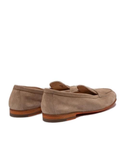 Santoni Brown Carla Loafers
