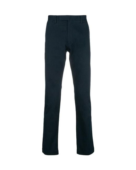 Polo Ralph Lauren Blue Mid Rise Chino Trousers for men