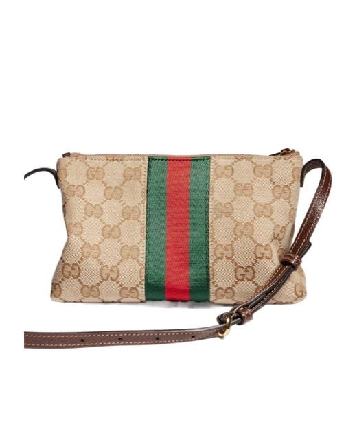 Gucci Multicolor Horsebit Web Small Shoulder Bag