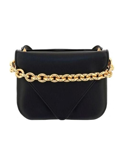 Bottega Veneta Black Chain-Detail Shoulder Bag