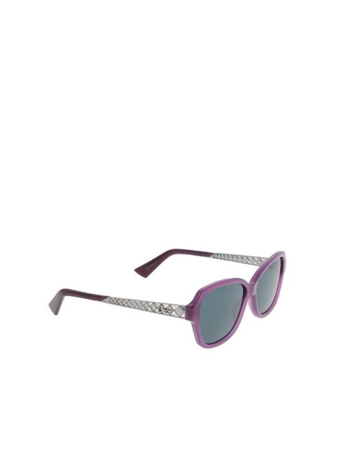 Dior Blue Eyewear Rectangle Frame Sunglasses