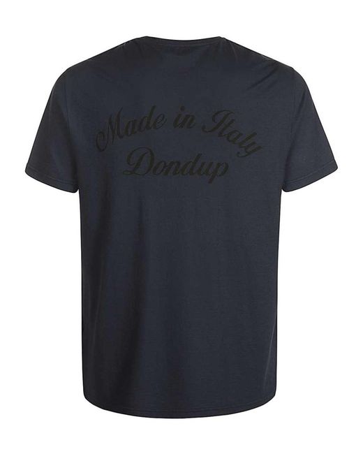 Dondup Blue Logo Crew Neck T-Shirt for men