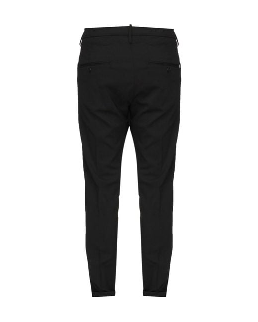 Dondup Black Gaubert Regular Fit Pants for men
