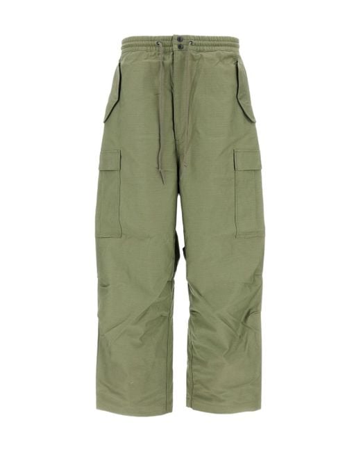 Junya Watanabe Green Cargo-Pocket Trousers for men