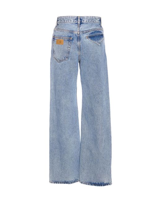 MM6 by Maison Margiela Blue Striaght-Leg Jeans