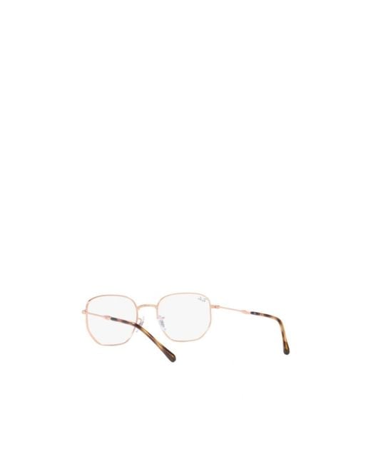 Ray-Ban White Logo Flat Mirror for men