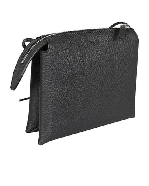 The Row Black Zipper Shoulder Bag
