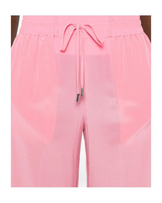 ERMANNO FIRENZE Pink Drawstring Trousers