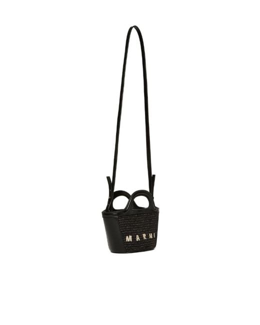 Marni White Tropicalia Interwoven Micro Tote Bag